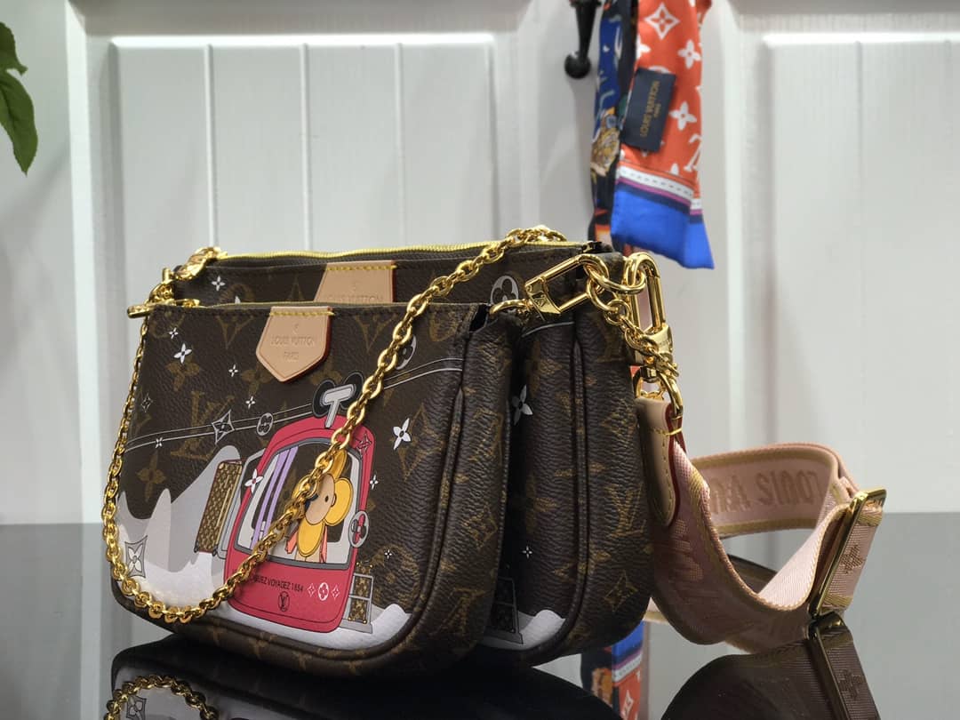 Louis Vuitton Monogram Canvas Multi Pochette Replica Brown M44823 - DEEPREPS