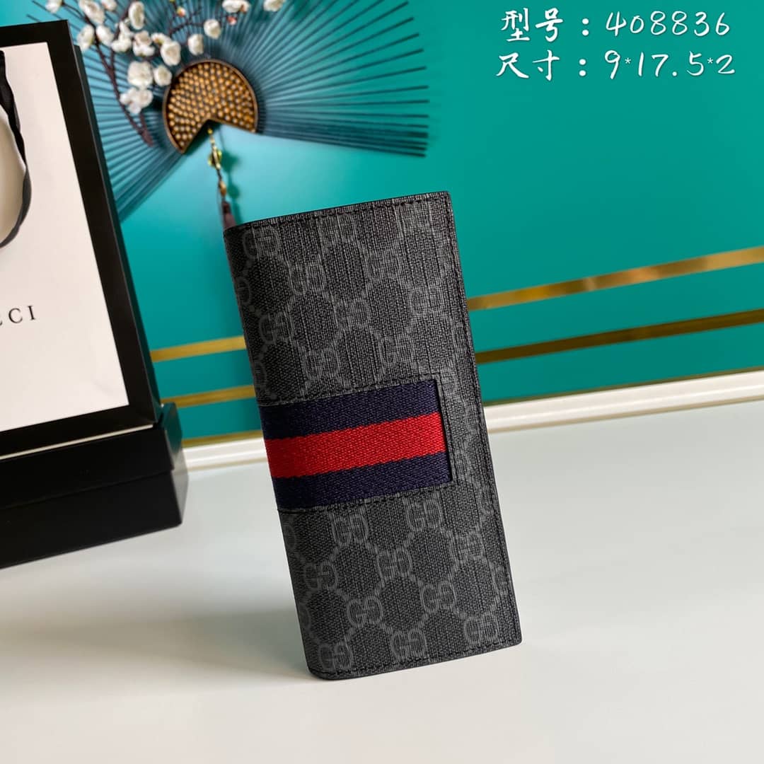 Gucci Bill PVC Leather Long Wallet Replica 408836 - DEEPREPS