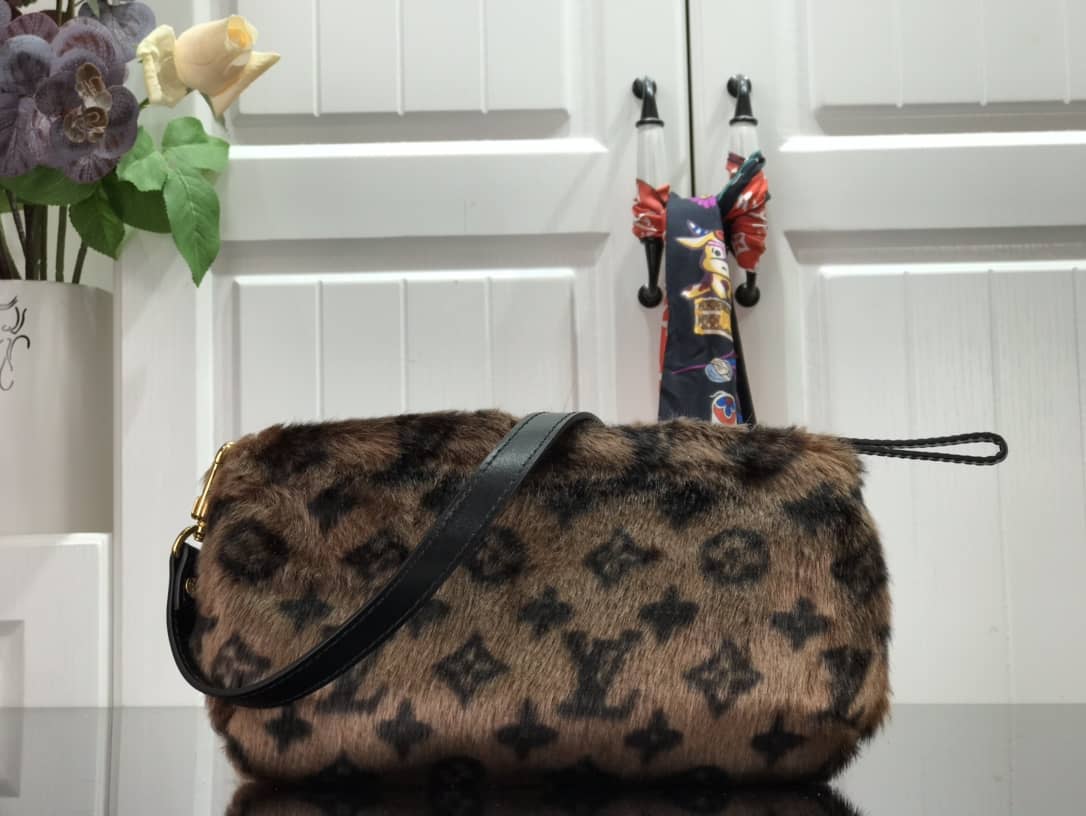 Louis Vuitton Mink Monogram Vision Milla MM Pochette - DEEPREPS