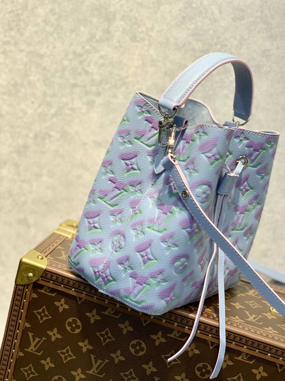 Louis Vuitton Neonoe BB Blue M46174 Replica Bucket Bag - DEEPREPS