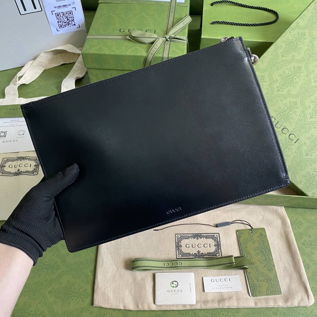 Gucci GG Marmont Leather Pouch Replica 475317 - DEEPREPS
