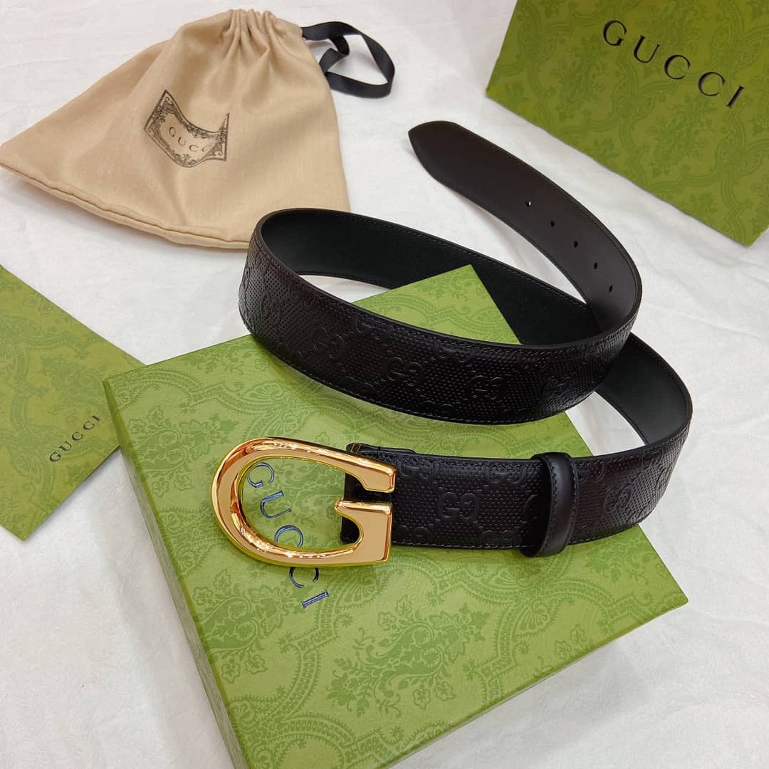 7 Star Gucci Leather Belt 40mm - DEEPREPS
