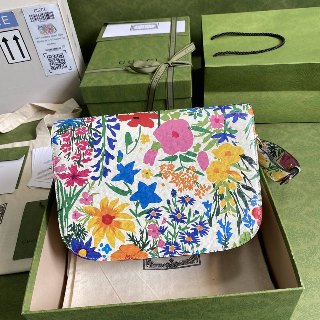 Gucci 1955 Horsebit Supreme Shoulder Bag Replica 602204 - DEEPREPS