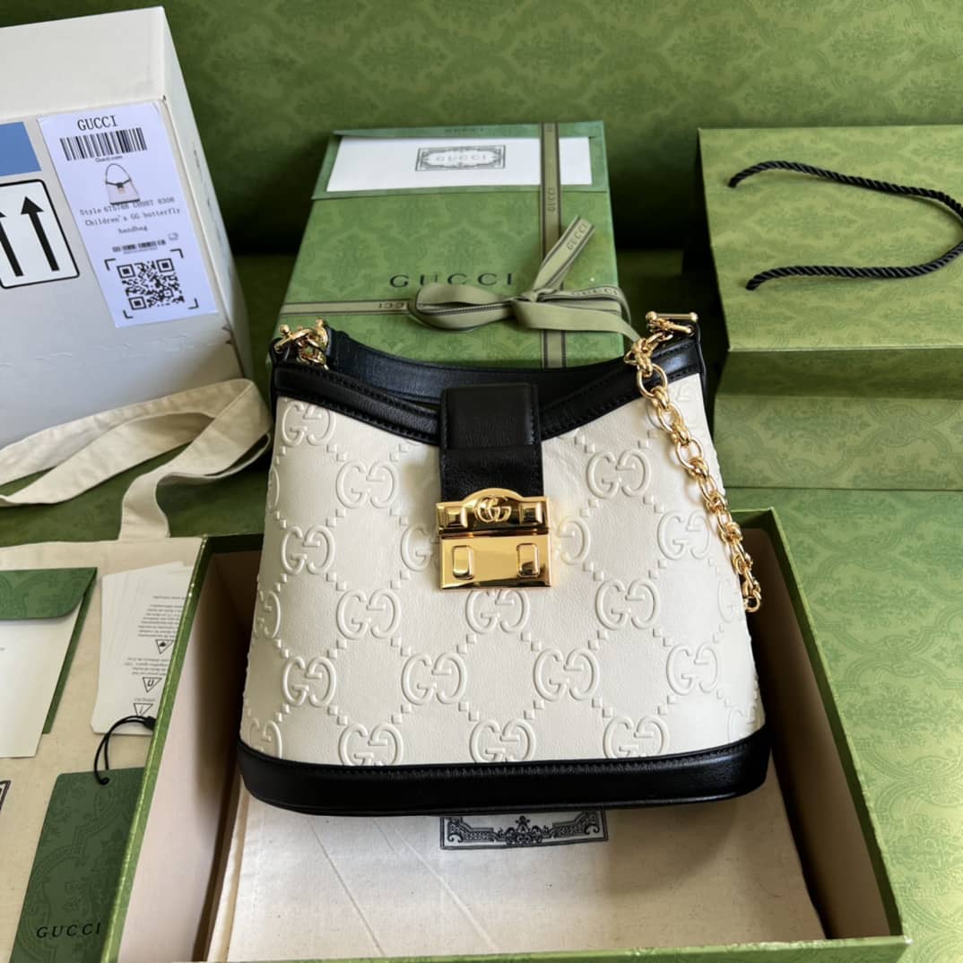 Gucci Small GG White 675788 Replica Shoulder Bag - DEEPREPS