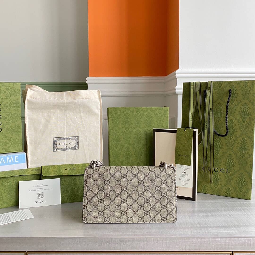 Gucci GG Dionysus Small Shoulder Bag Replica Black 499623 - DEEPREPS