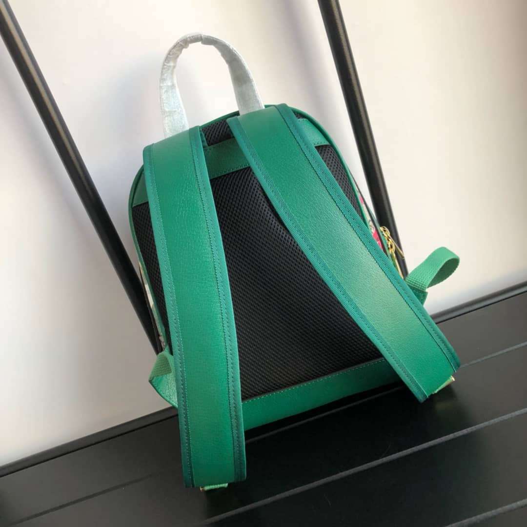 Gucci Ophidia Flora Small GG Supreme Canvas Replica Backpack Green 547965 - DEEPREPS