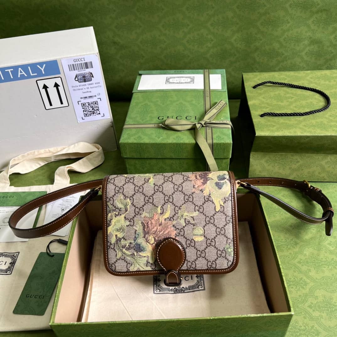 Gucci GG Carnation Print Mini Shoulder Crossbody Bag 671620 Replica - DEEPREPS