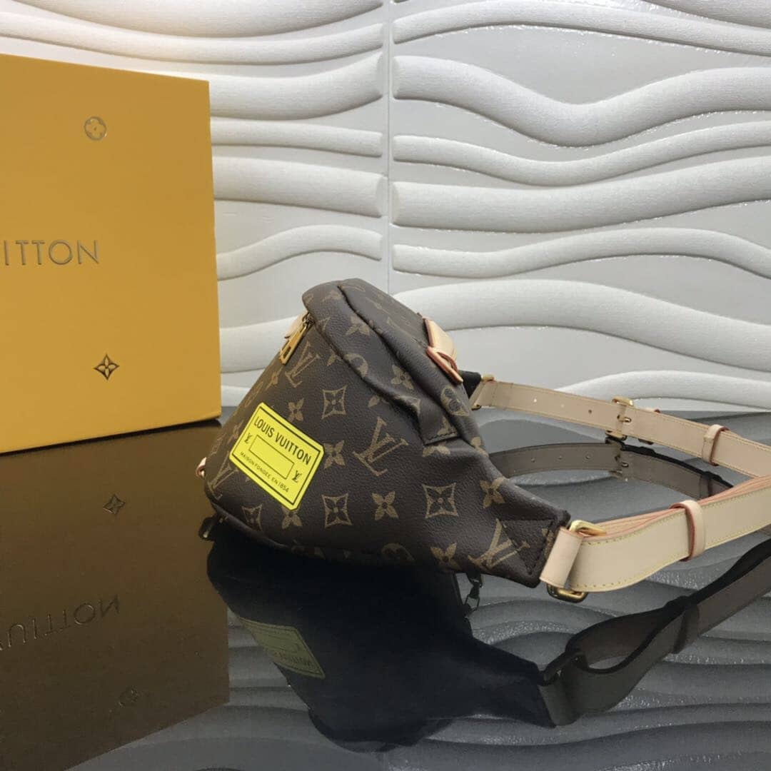 LV Bum Bag Dupe New Monogram  Crossbody Bag Brown M43644 - DEEPREPS