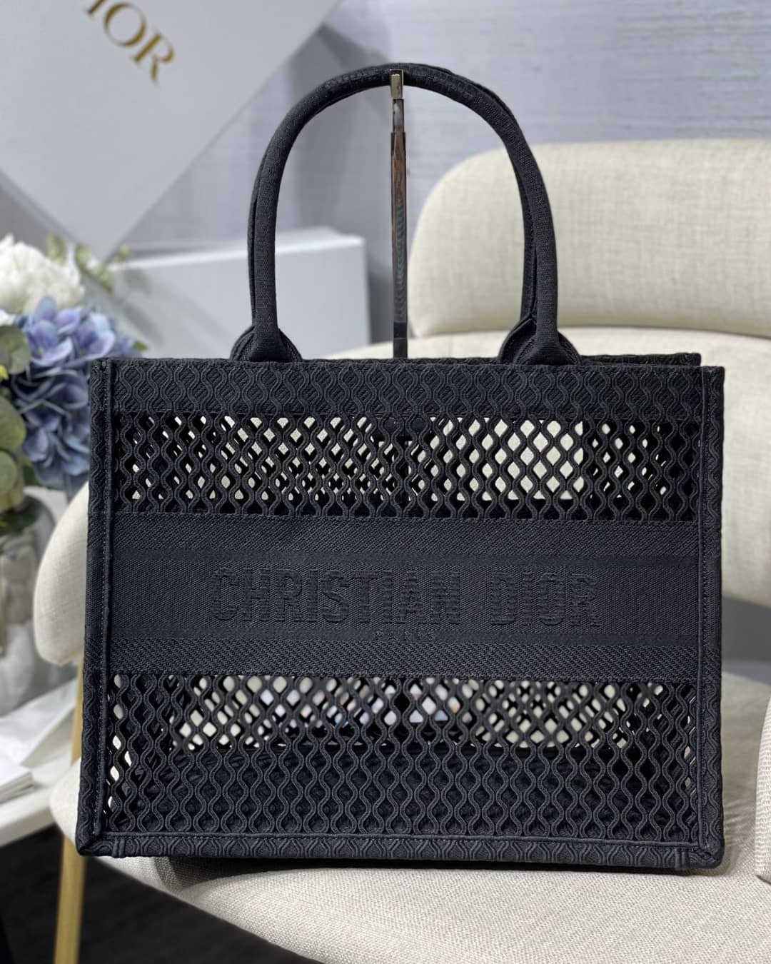 Christian Dior Mesh Book Tote Bag Dupe - DEEPREPS
