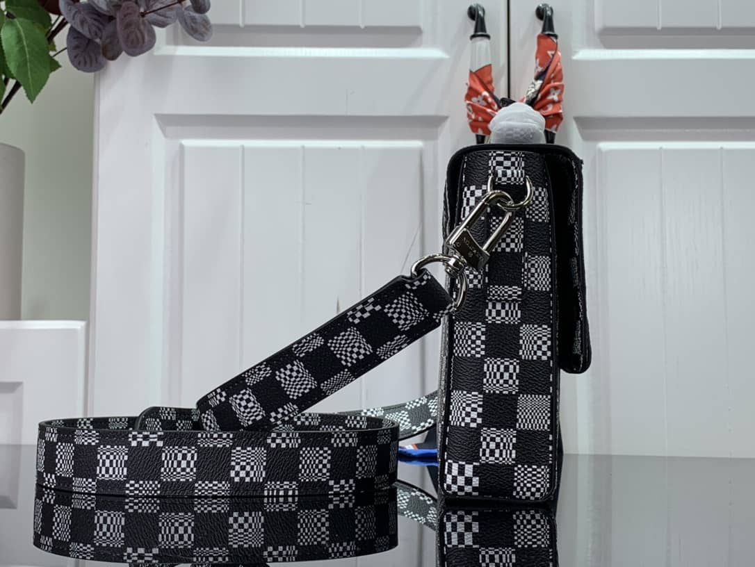 Louis Vuitton Damier Distorted Flap Soft Trunk 2Way Replica N50032 - DEEPREPS