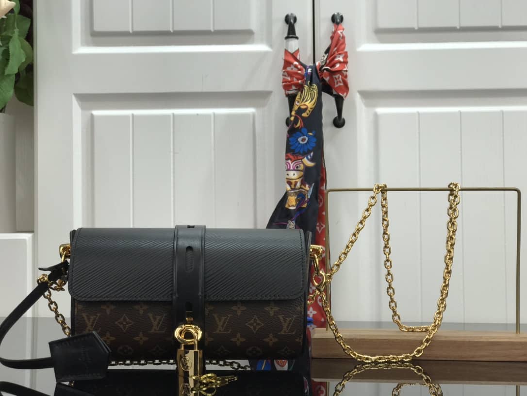 Louis Vuitton Replica Glasses Case Epi Monogram Black M43903 - DEEPREPS