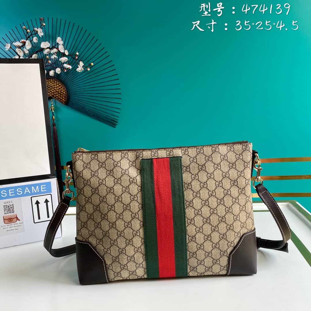 Gucci Supreme GG Messenger Shoulder Bag Replica 474139 - DEEPREPS