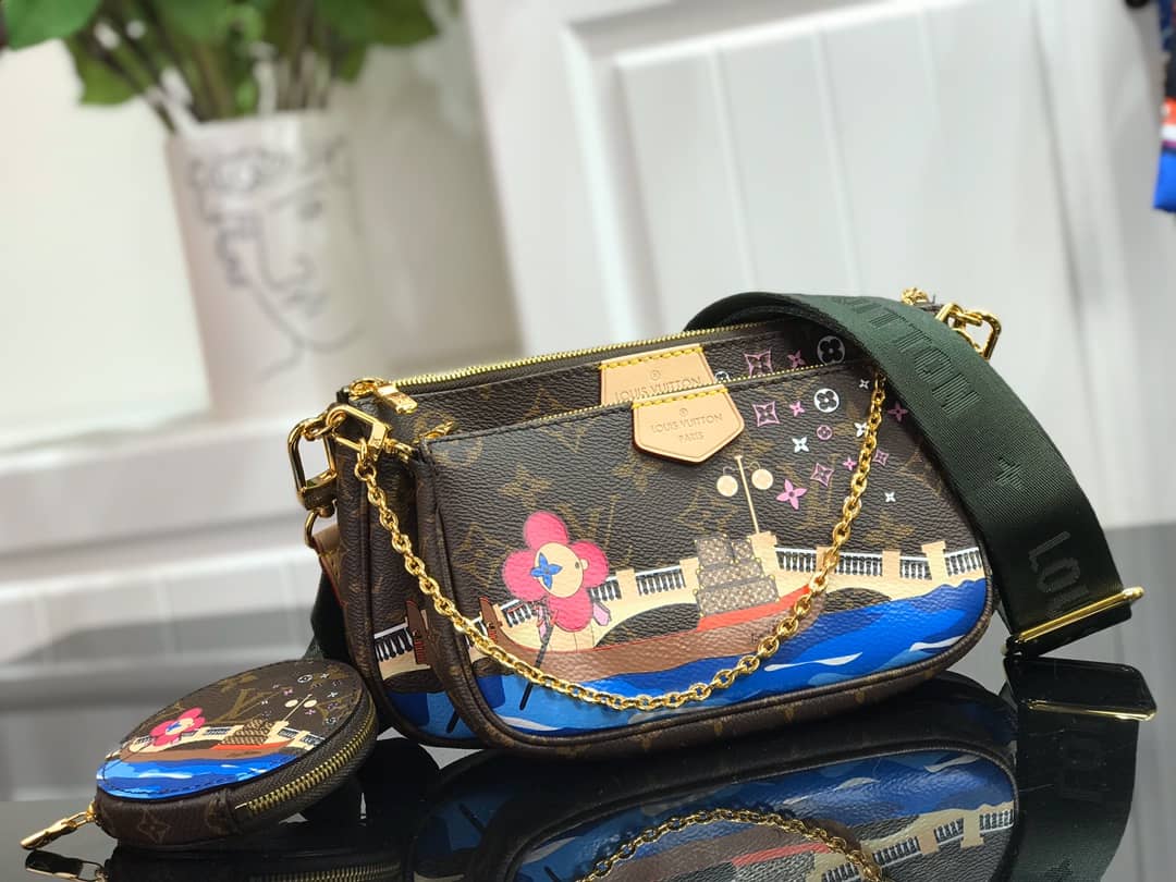 Louis Vuitton Monogram Canvas Multi Pochette Replica Brown M44823 - DEEPREPS