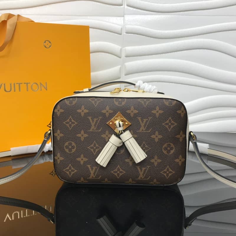Louis Vuitton Saintonge Monogram Canvas Replica Shoulder Bag White M43557 - DEEPREPS