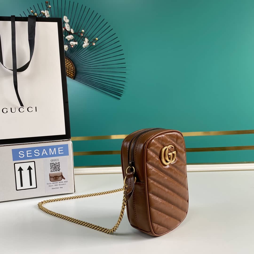 Gucci GG Marmont Mini Phone Bag Replica 598597 - DEEPREPS