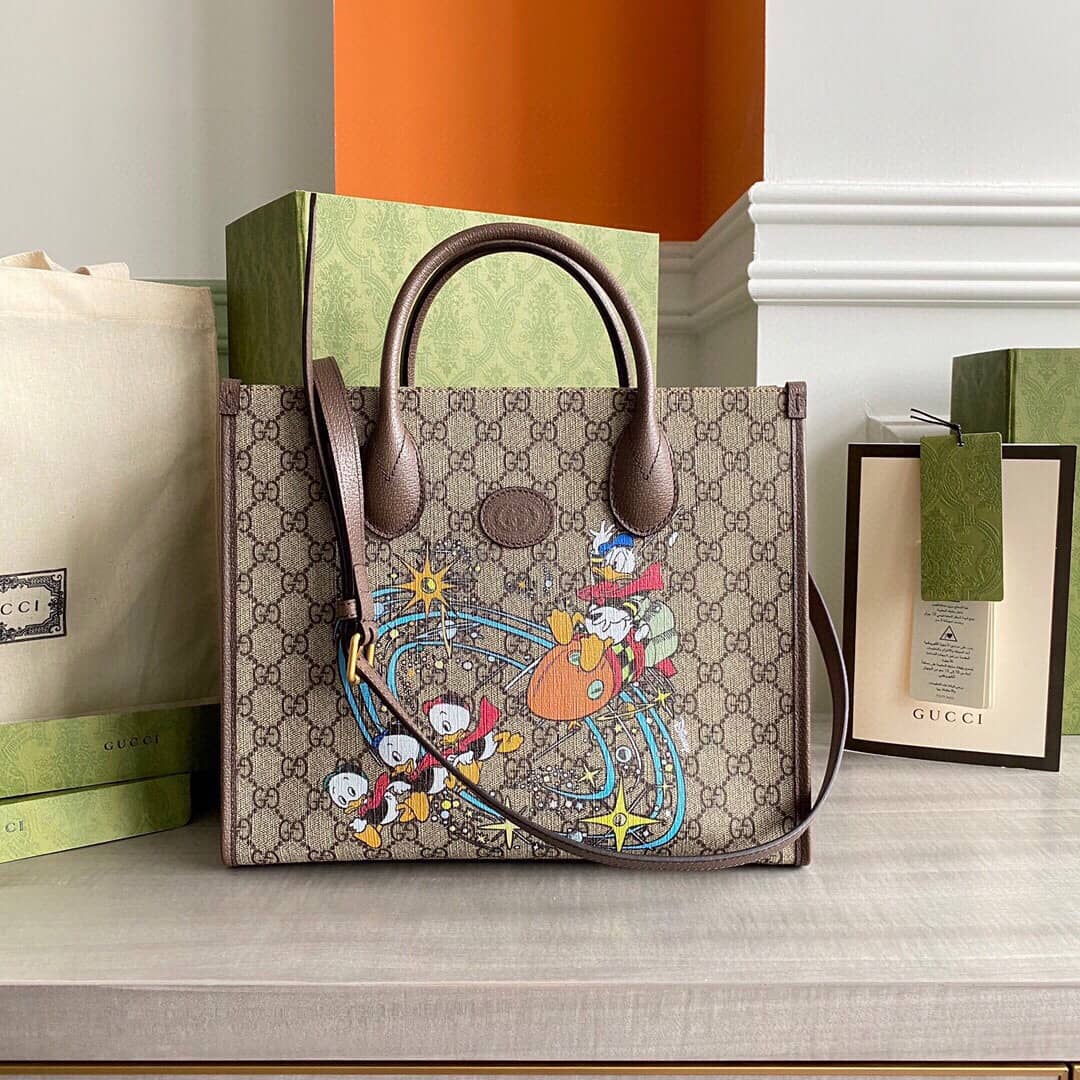 Gucci GG Supreme Disney PVC Tote Replica 648134 - DEEPREPS