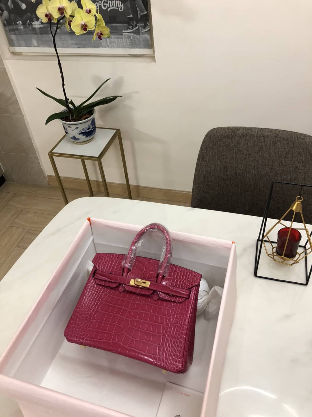 Hermes Birkin Replica 25CM Crocodile Pattern Replica Bag - DEEPREPS