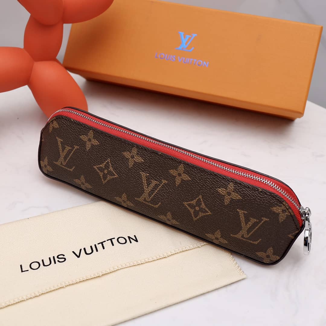 Louis Vuitton Pencil Pouch Elizabeth Monogram Canvas Replica Brown GI0009 - DEEPREPS
