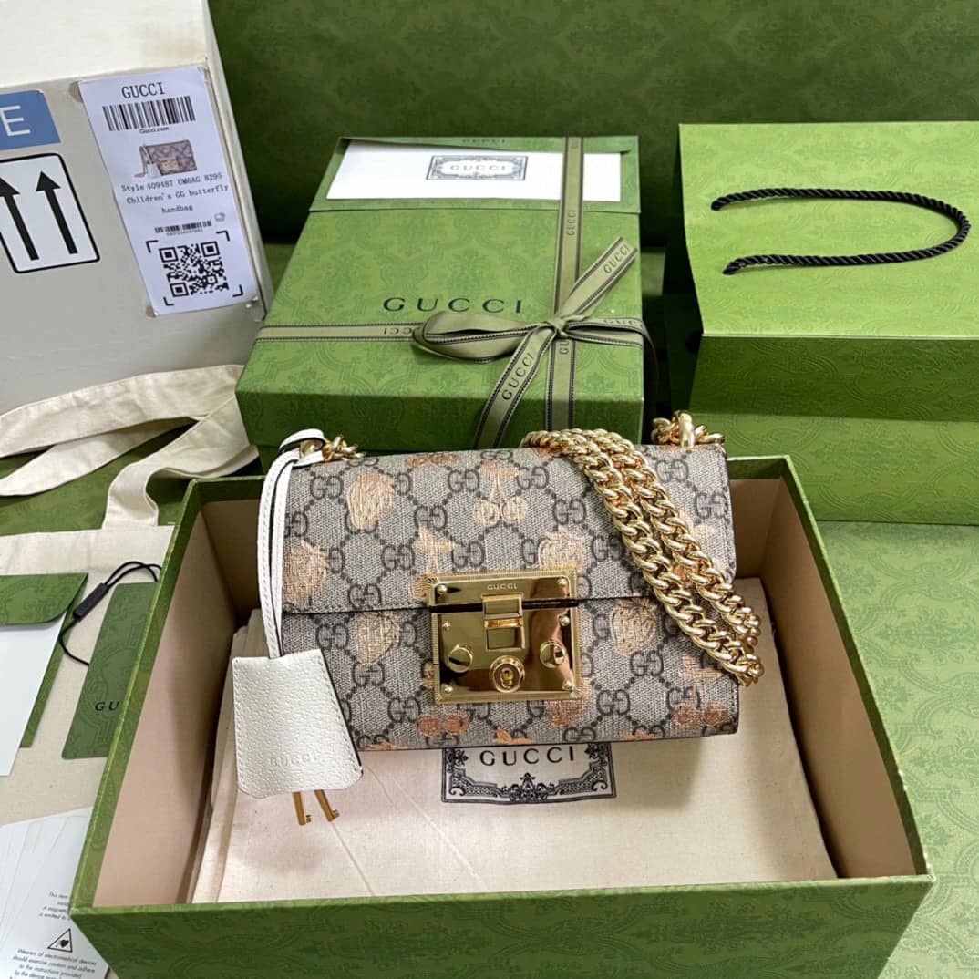 Gucci Crossbody Dupe Padlock Small GG Chain 409487 - DEEPREPS