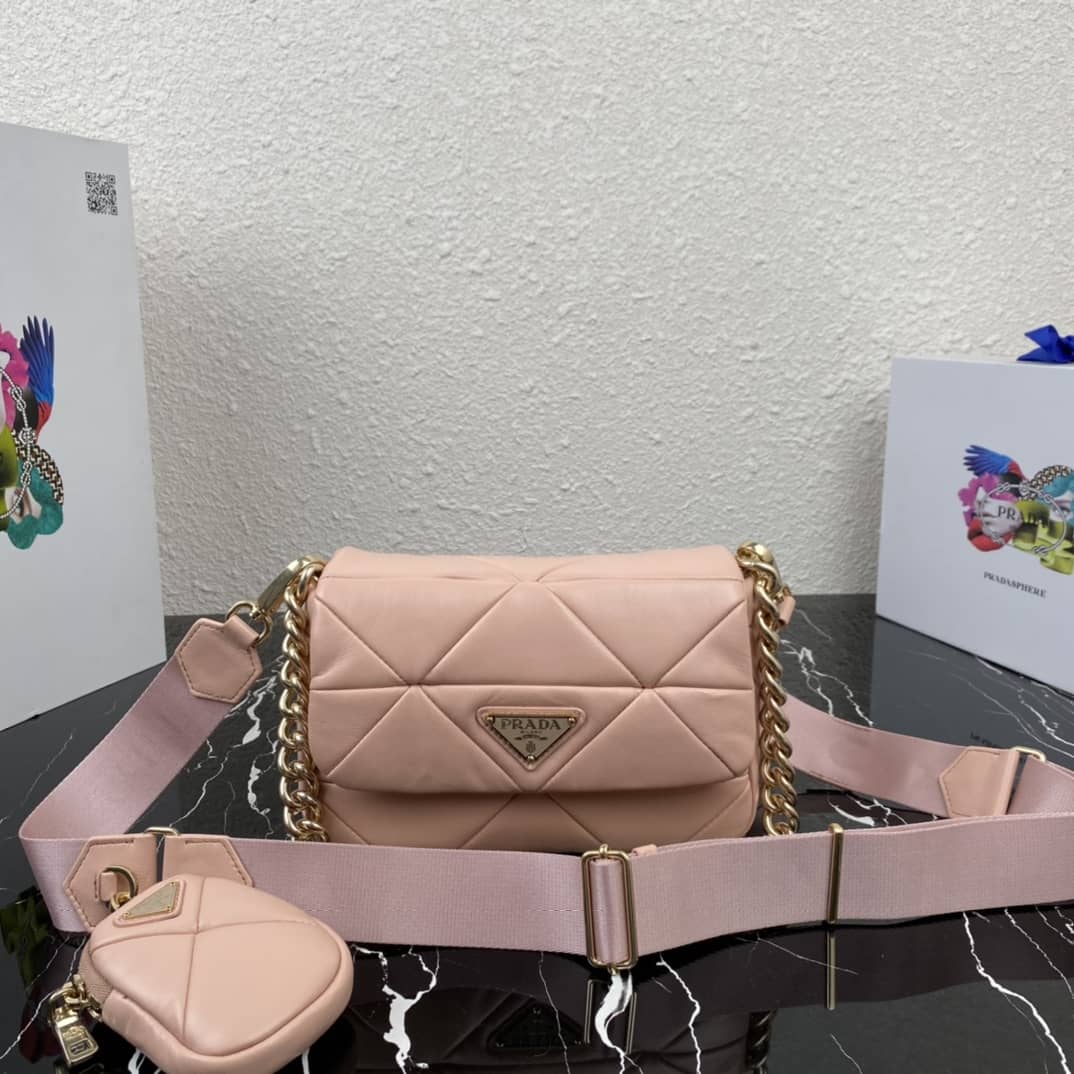 Prada System Nappa Leather Patchwork Replica Bag - DEEPREPS