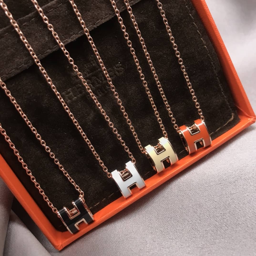 Knockoff Hermes Logo Necklace - DEEPREPS
