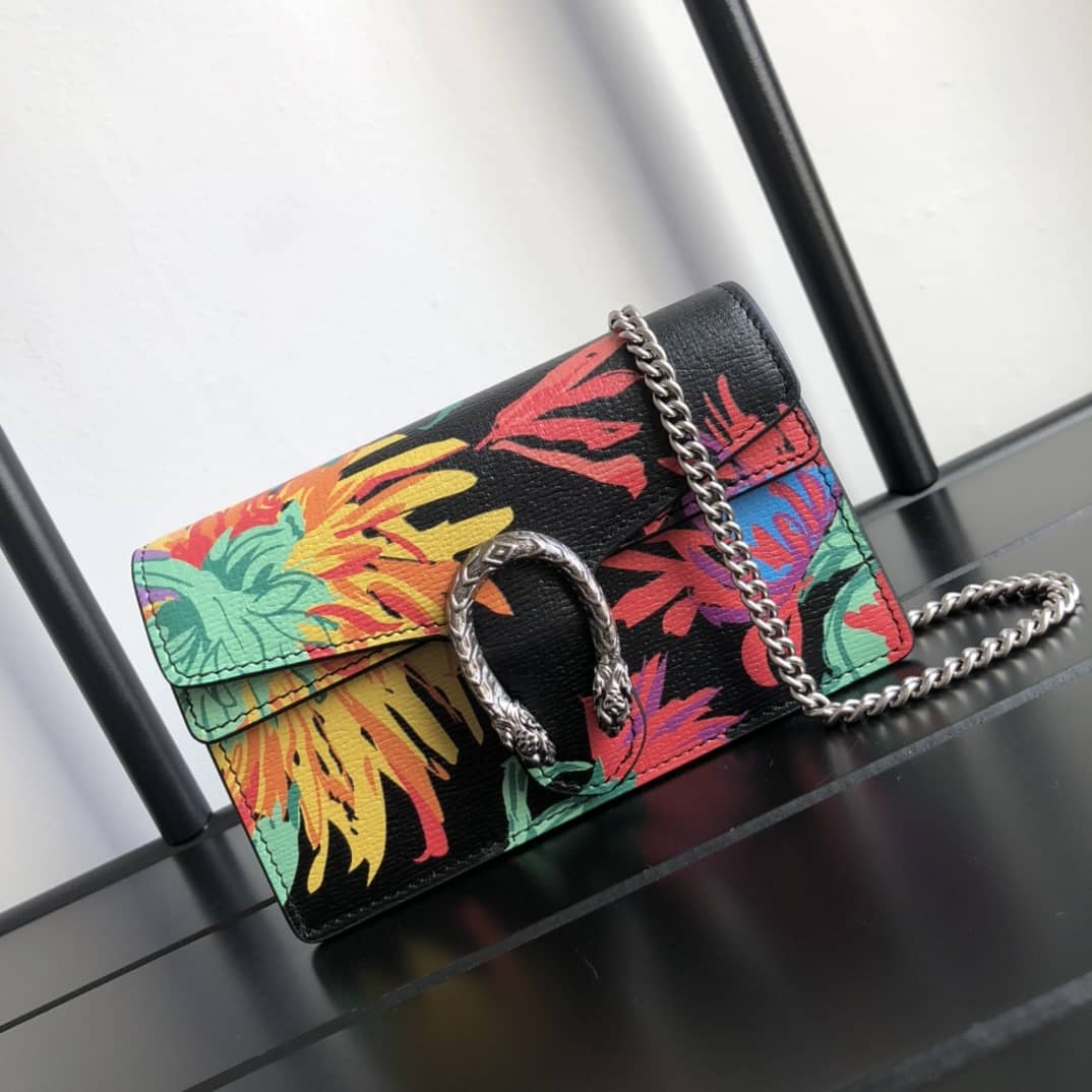 Gucci Dionysus GG Supreme Super Mini Bag Replica Black 476432 - DEEPREPS