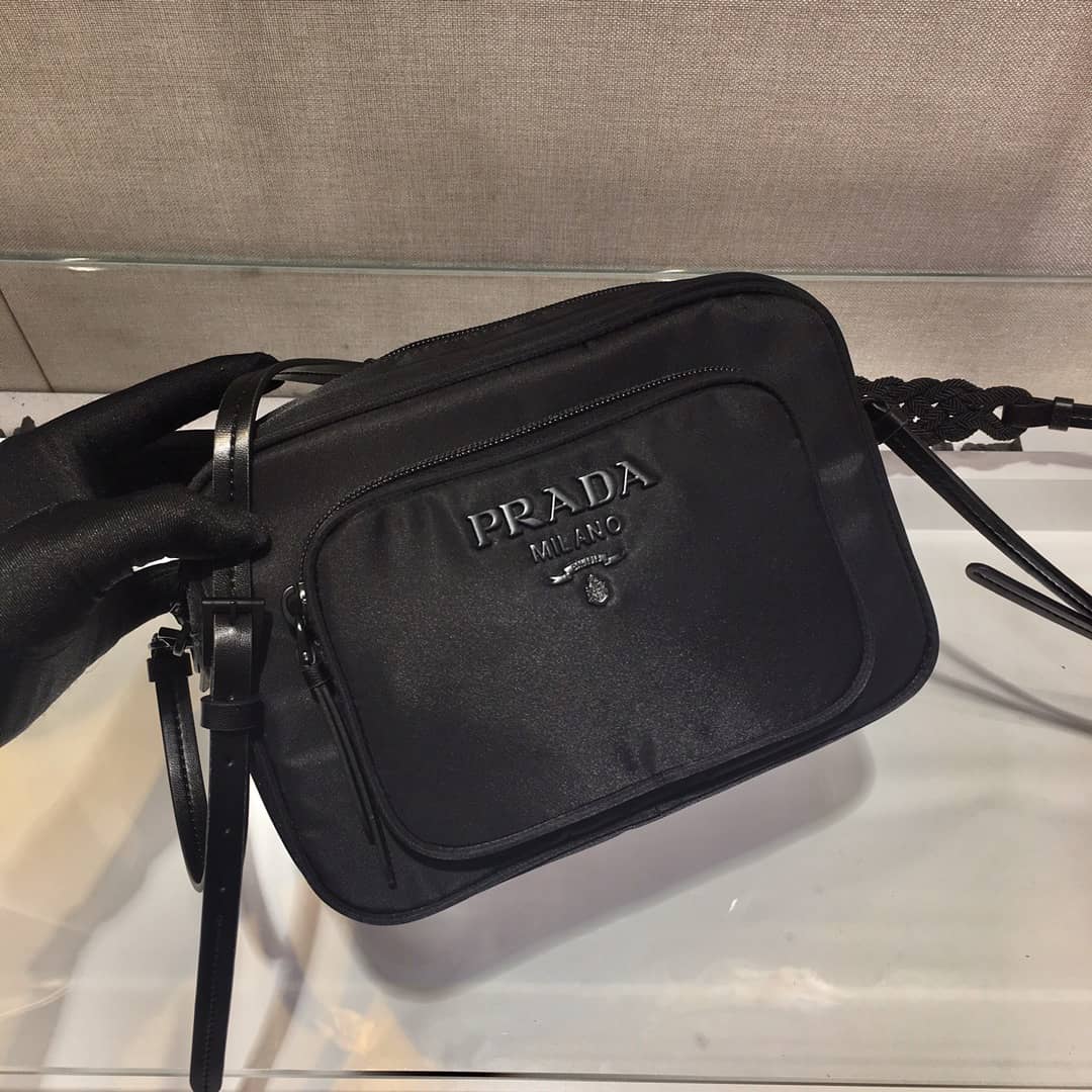 Prada Replica Nylon Saffiano Leather Camera Bag - DEEPREPS