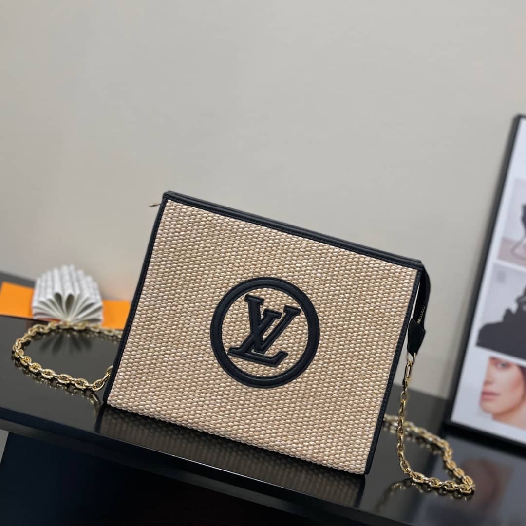 Louis Vuitton Toiletry Pouch on Chain Circle Logo M81366 Replica - DEEPREPS