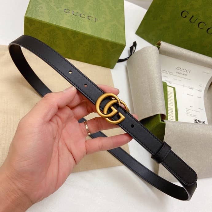 Fake Gucci Logo Belt 20mm For Lady - DEEPREPS