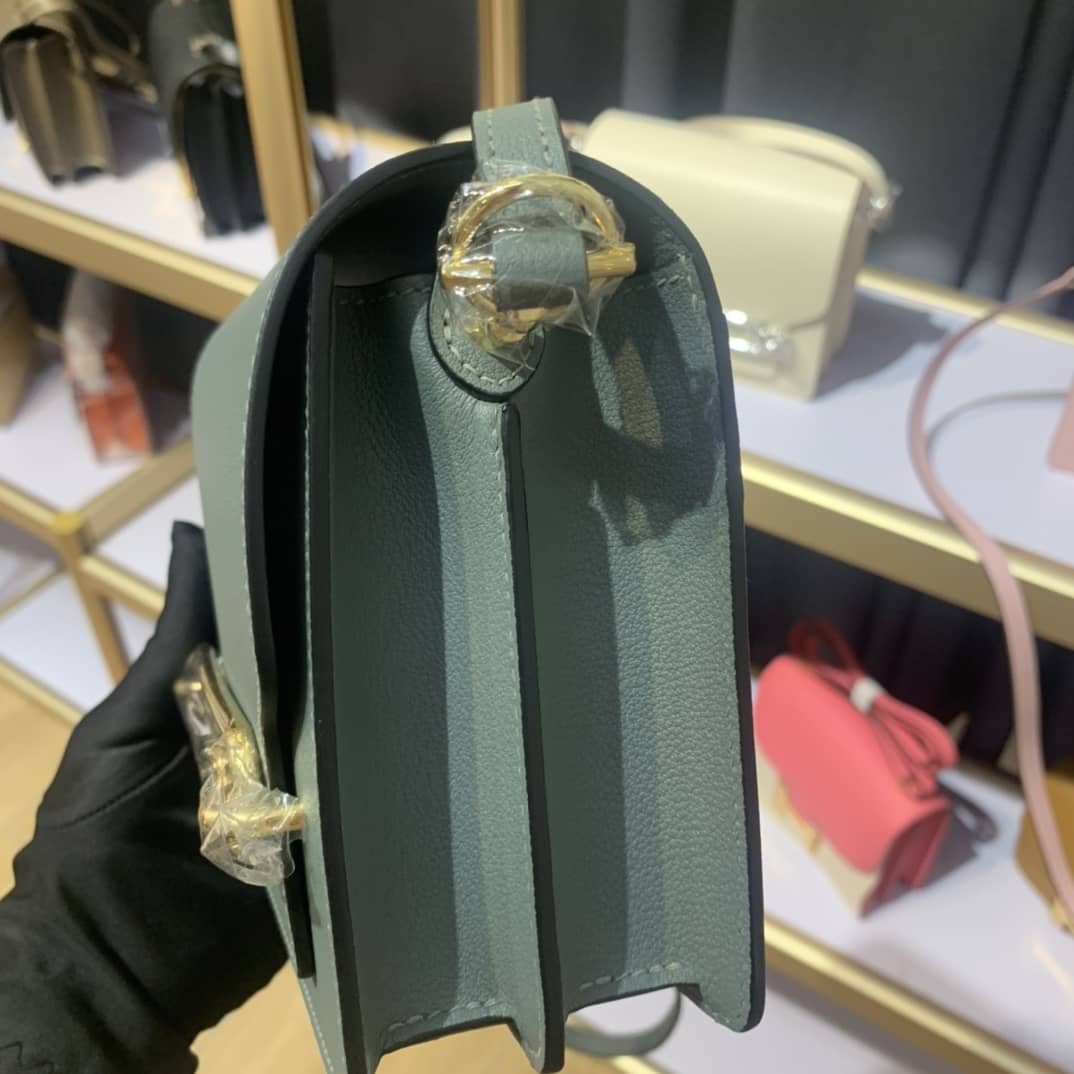 Hermes Roulis Mini Sac Evercolor Calfskin Leather Crossbody Bag - DEEPREPS