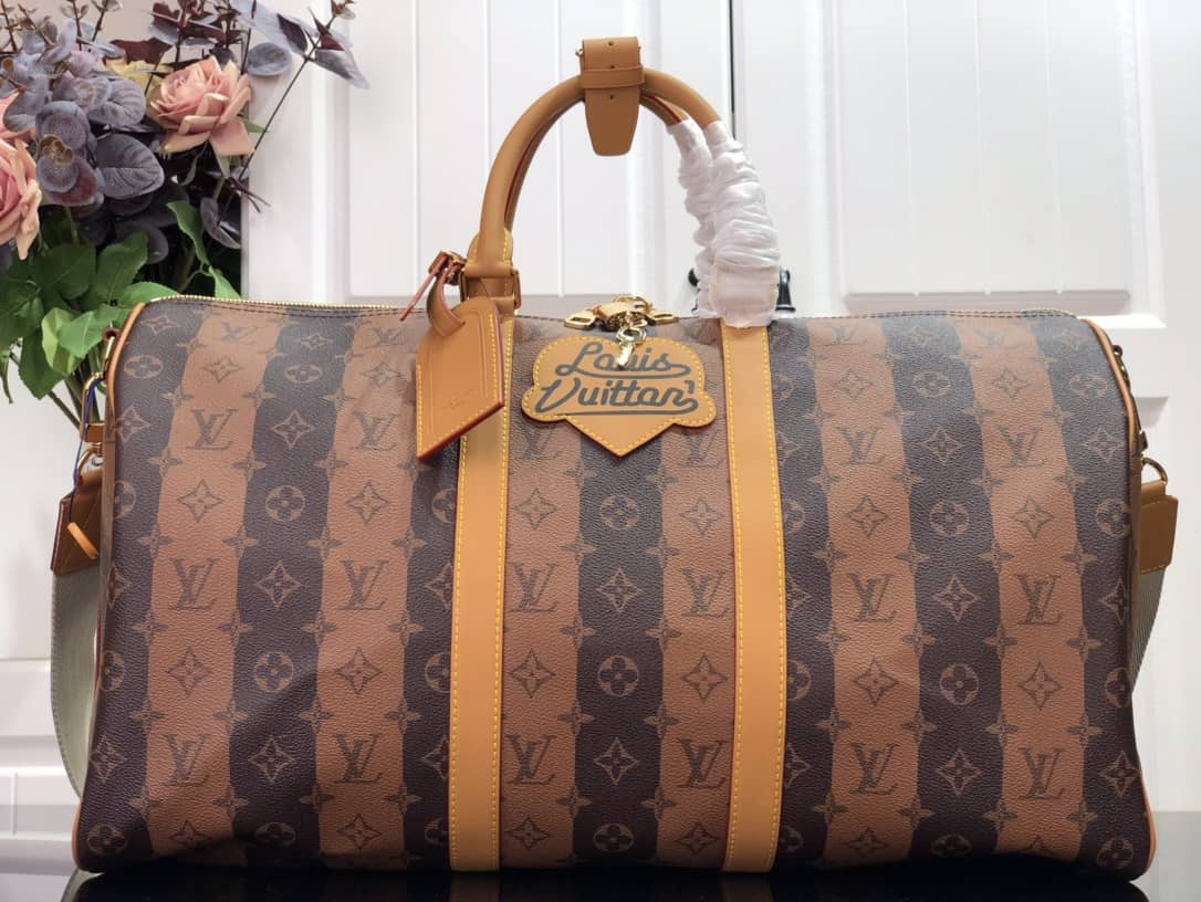 Louis Vuitton Keepall Bandouliere x Nigo Monogram Stripes Replica M40567 - DEEPREPS