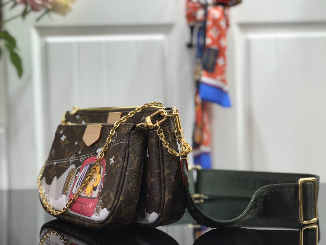 Louis Vuitton Monogram Canvas Multi Pochette Replica Brown M44823 - DEEPREPS
