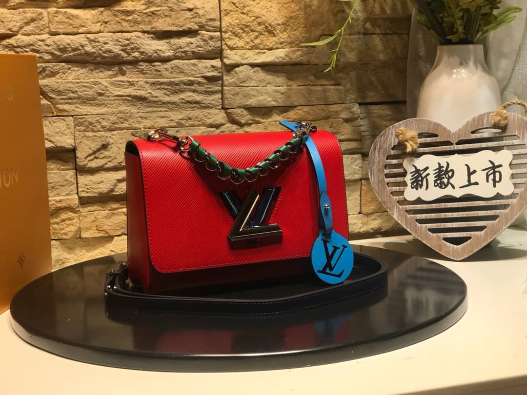 Louis Vuitton Twist MM Bag Red M50296 Replica - DEEPREPS