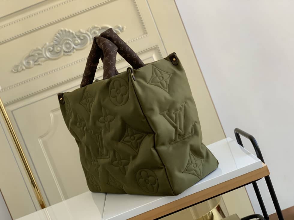 Louis Vuitton Onthego GM Nylon Monogram Pilow Giant Green M59007 Replica Tote - DEEPREPS