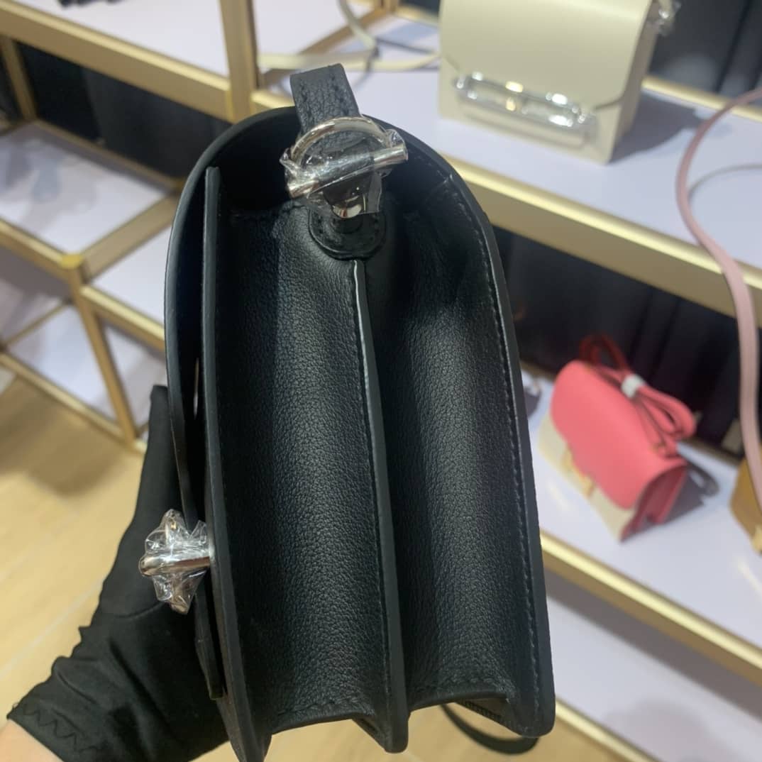 Hermes Roulis Mini Sac Evercolor Calfskin Leather Crossbody Bag - DEEPREPS