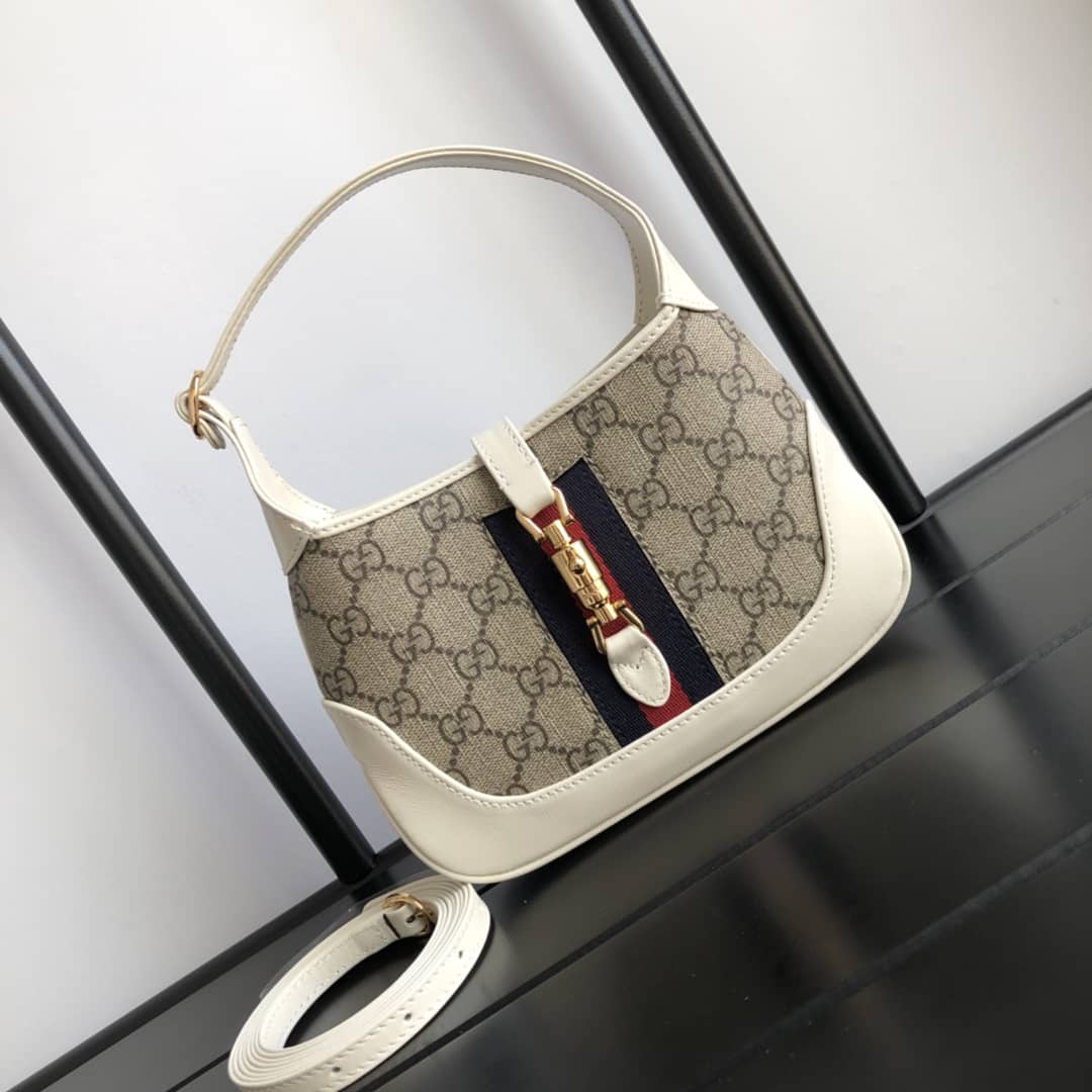Gucci Jackie 1961 Mini Shoulder Bag Replica Gray 637092 - DEEPREPS