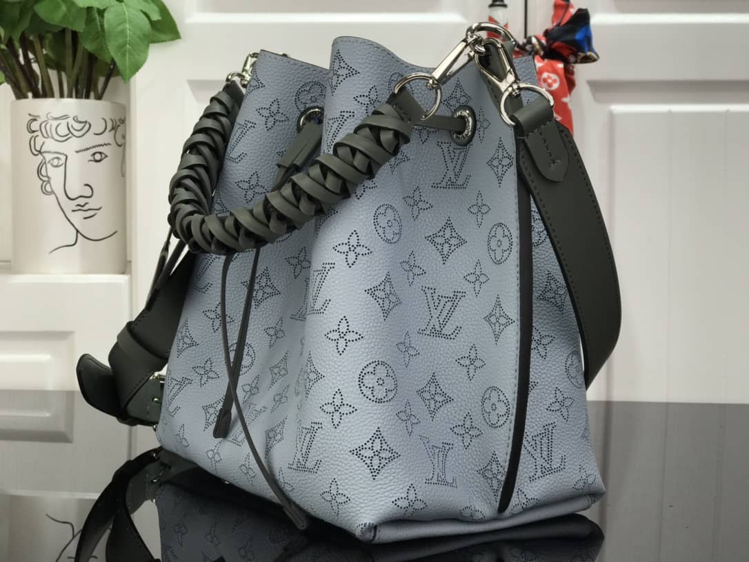 Louis Vuitton Mahina Muria Replica Handbag Blue Gray M55801 - DEEPREPS
