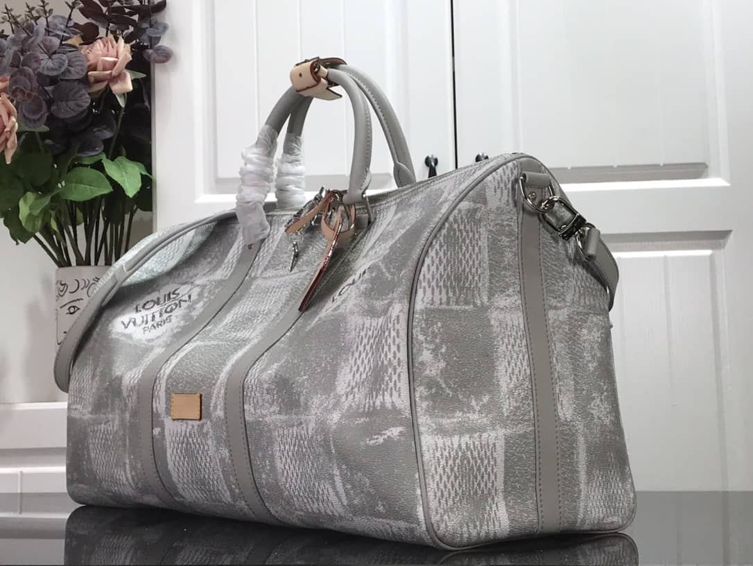 Louis Vuitton Keepall Bandoulière 50 Travel Bag Replica Gray N50069 - DEEPREPS