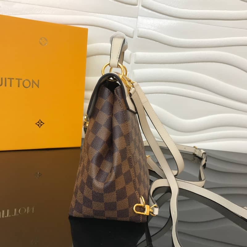 Louis Vuitton Damier Ebene Clapton Replica Backpack Beige N42262 - DEEPREPS