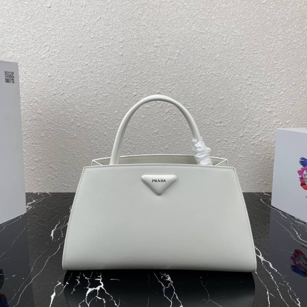 Prada Small Brushed Leather Replica Tote - DEEPREPS