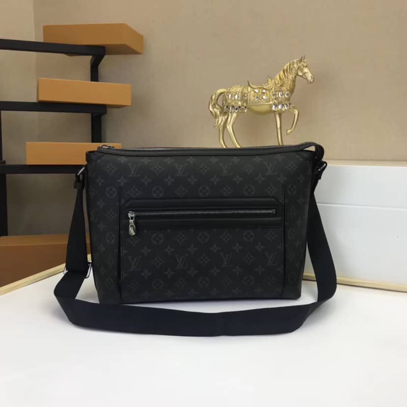 Louis Vuitton Odyssey Monogram Eclipse MM Messenger Bag Replica M44224 - DEEPREPS