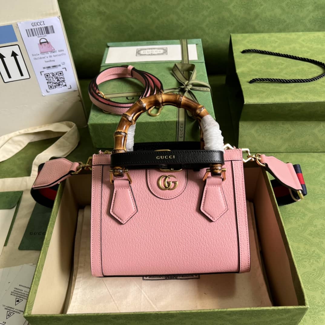 Gucci Diana Mini Tote Pink 702732 Replica Bag - DEEPREPS