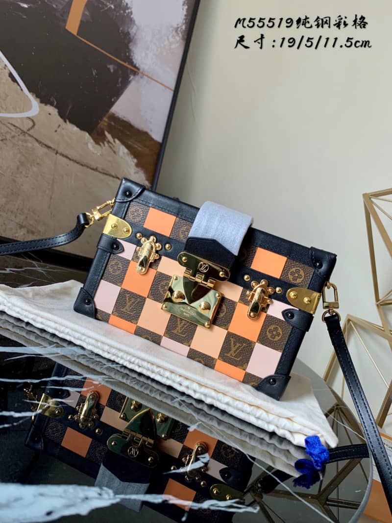Louis Vuitton Petite Malle Damier Monogram Canvas Replica Box M55519 - DEEPREPS