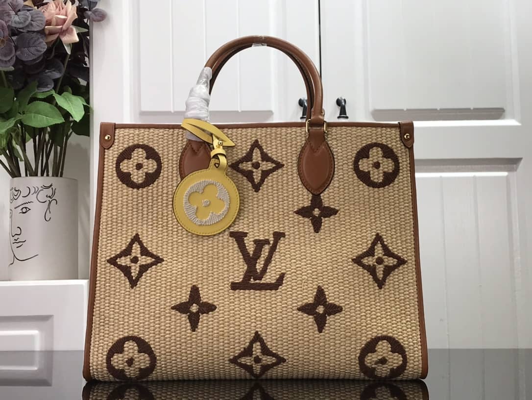 Louis Vuitton Monogram OnTheGo MM Bag Replica Yellow M57723 - DEEPREPS