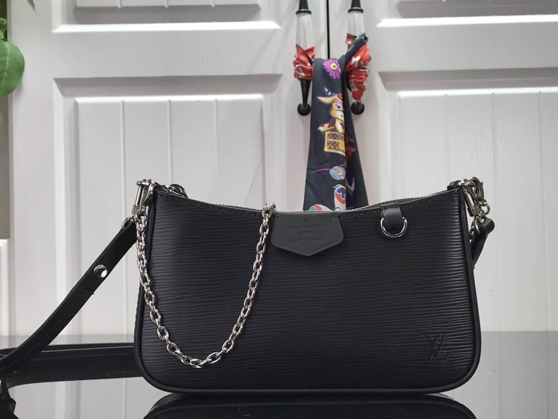 Louis Vuitton Epi Easy Pouch On Strap Replica Bag Black M80471 - DEEPREPS
