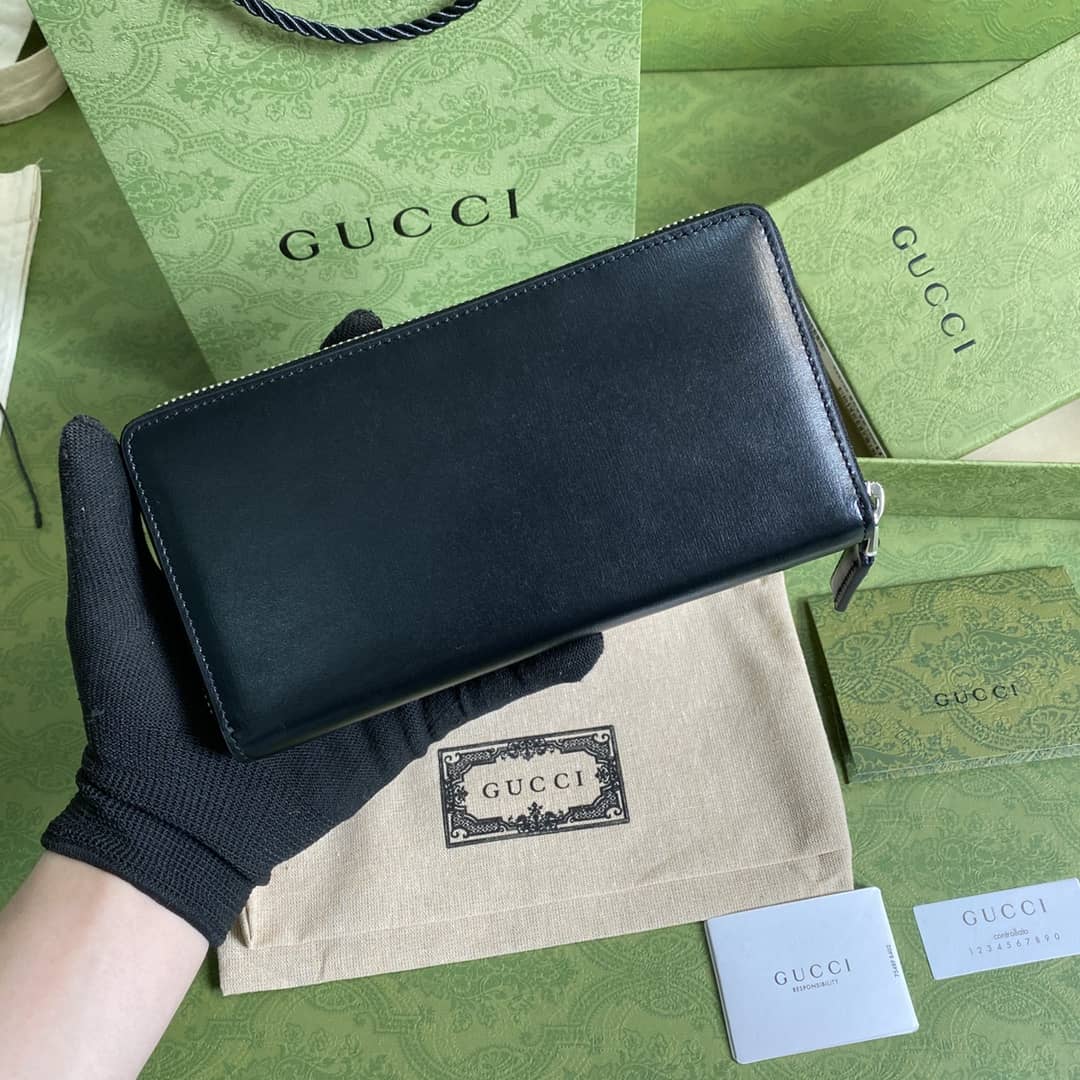 Gucci GG Marmont Leather Zip Around Wallet Replica 428736 - DEEPREPS