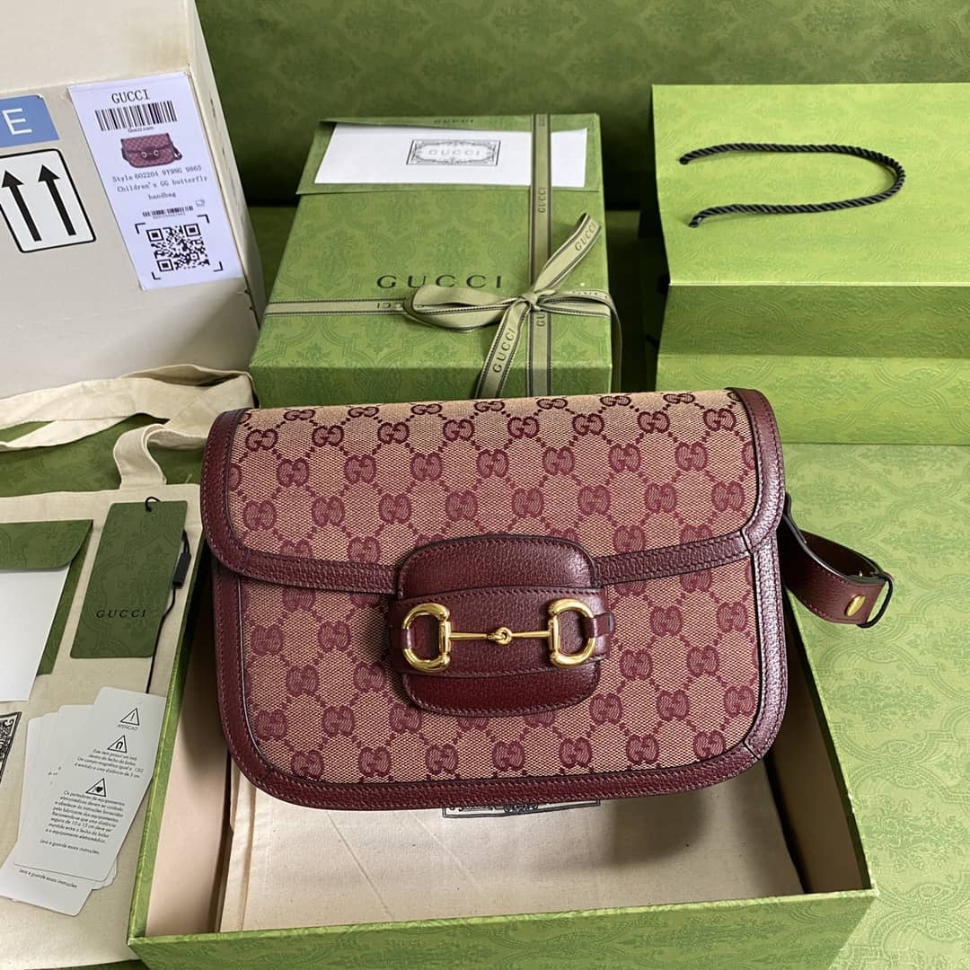 Gucci 1955 Horsebit Supreme Shoulder Bag Replica 602204 - DEEPREPS