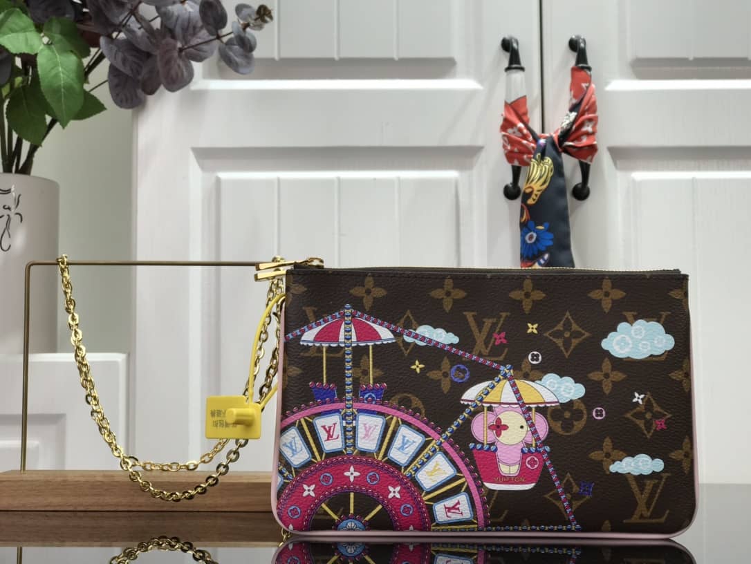 Louis Vuitton Pochette Double Zip Christmas Limited Collection Replica Bag M69744 - DEEPREPS