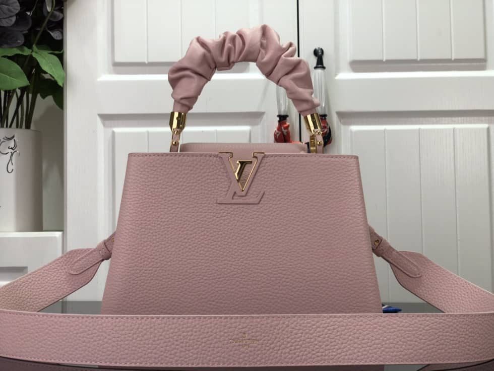 Louis Vuitton Capucines BB Taurillon Leather Bubble Gum Rose M58694 Replica Shoulder Bag - DEEPREPS