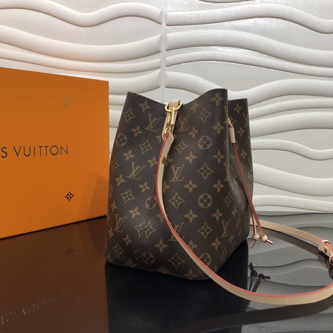 Louis Vuitton Neonoe Replica Bucket Bag Brown Beige M44020 - DEEPREPS